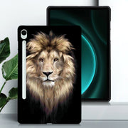 For Samsung Galaxy Tab S9 / S9 FE Color Painting Pattern Smart Tablet TPU Case(Lion)