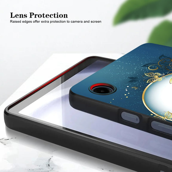 For Samsung Galaxy Tab S9+ / S9 FE+ Color Painting Pattern Smart Tablet TPU Case(Butterfly Circle)