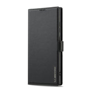 For Samsung Galaxy S25 Ultra 5G LC.IMEEKE L1 Series Frosted Fine Texture PU Phone Case(Black)