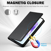 For Samsung Galaxy S25+ 5G LC.IMEEKE L1 Series Frosted Fine Texture PU Phone Case(Black)