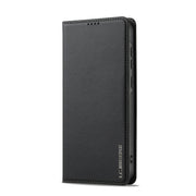 For Samsung Galaxy S25 5G LC.IMEEKE L1 Series Frosted Fine Texture PU Phone Case(Black)