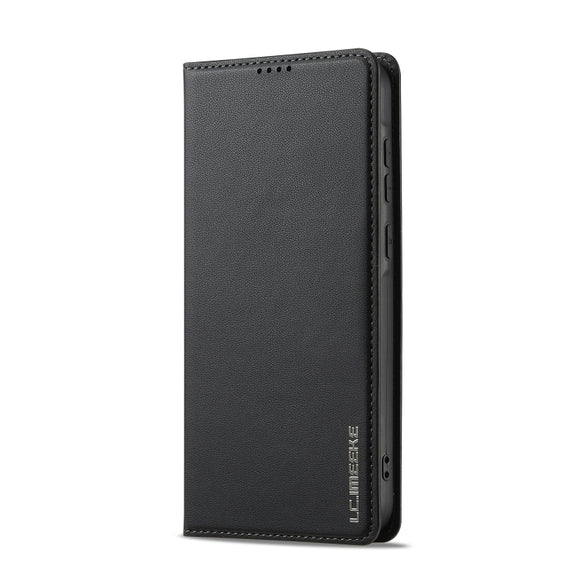 For Samsung Galaxy S25 5G LC.IMEEKE L1 Series Frosted Fine Texture PU Phone Case(Black)