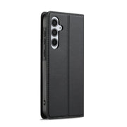 For Samsung Galaxy S25 5G LC.IMEEKE L1 Series Frosted Fine Texture PU Phone Case(Black)
