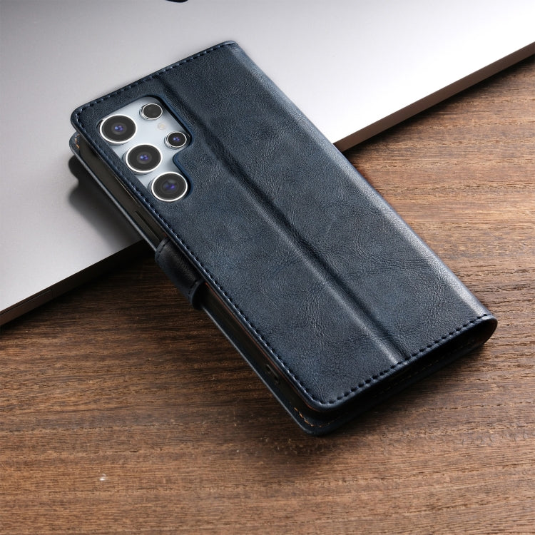 For Samsung Galaxy S24 Ultra 5G N.BEKUS CSJ-P1 Solid Color Leather Phone Case(Blue)