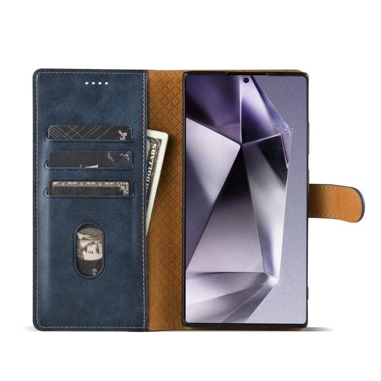 For Samsung Galaxy S24 Ultra 5G N.BEKUS CSJ-P1 Solid Color Leather Phone Case(Blue)