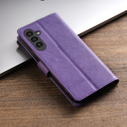 For Samsung Galaxy S24 5G N.BEKUS CSJ-P1 Solid Color Leather Phone Case(Purple)