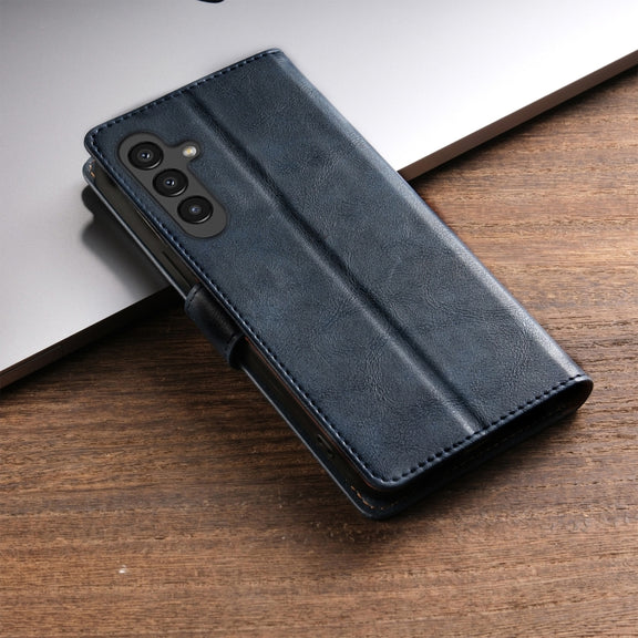 For Samsung Galaxy S24+ 5G N.BEKUS CSJ-P1 Solid Color Leather Phone Case(Blue)