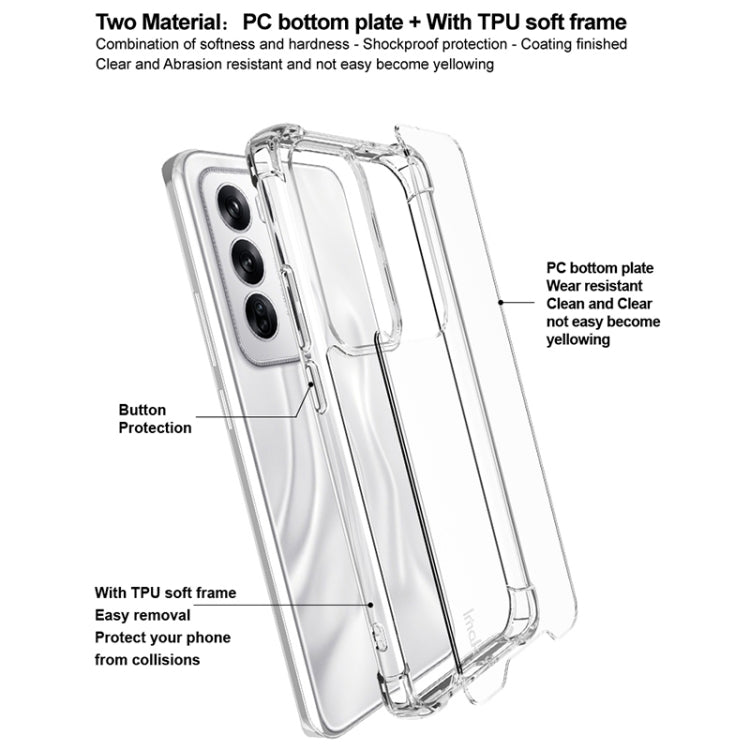 For OPPO Reno12 Global IMAK Space Shield PC + TPU Airbag Shockproof Phone Case(Transparent)