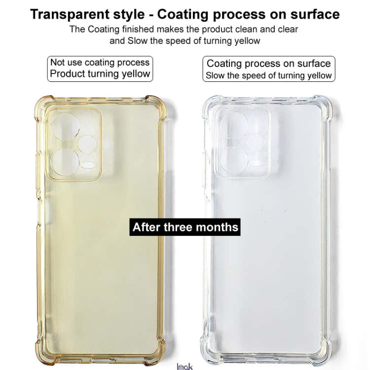 For Redmi K70 Ultra 5G imak Shockproof Airbag TPU Phone Case(Transparent Black)
