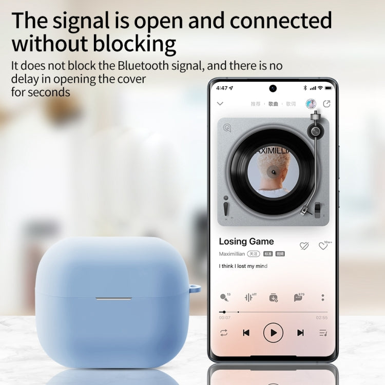 For Samsung Galaxy Buds 3 / 3 Pro Wireless Bluetooth Earphone Silicone Protective Case(White)