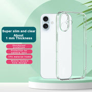 For iPhone 16 IMAK UX-5 Series Transparent TPU Phone Case