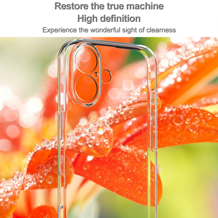 For iPhone 16 IMAK UX-5 Series Transparent TPU Phone Case