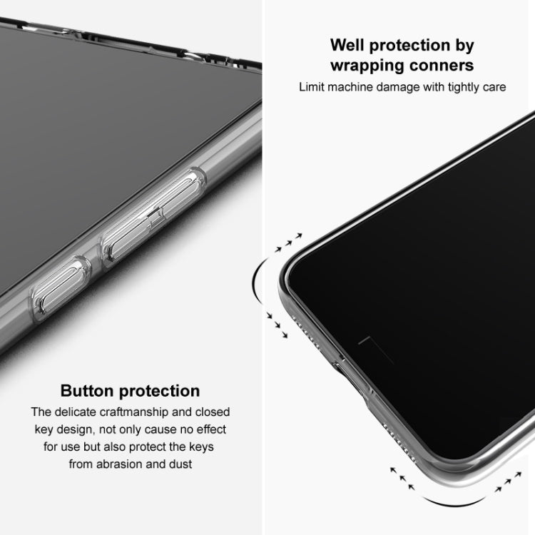 For iPhone 16 Pro IMAK UX-5 Series Transparent TPU Phone Case