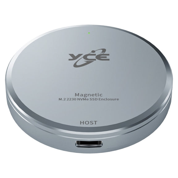 YCE-V195F USB-C / Type-C to M.2 NVMe Magnetic Hard Drive Enclosure(Grey)