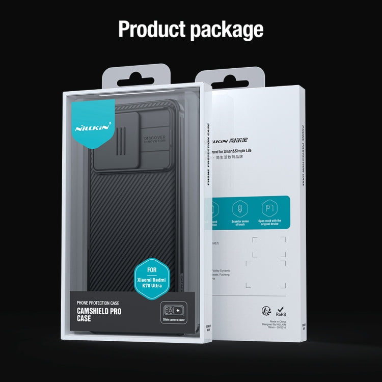 For Redmi K70 Ultra NILLKIN CamShield Pro PC Phone Case(Black)