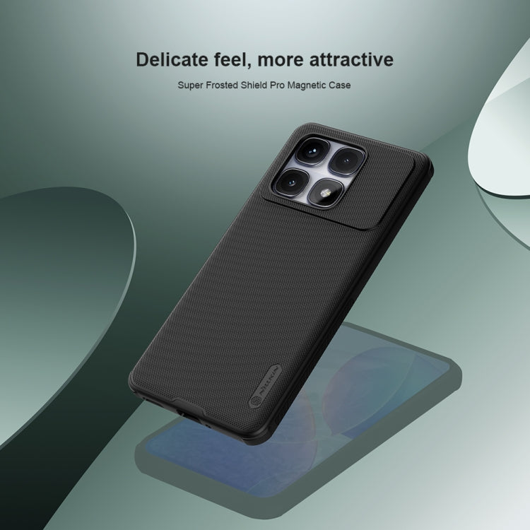 For Redmi K70 Ultra NILLKIN Frosted Shield Pro Magnetic Phone Case(Black)