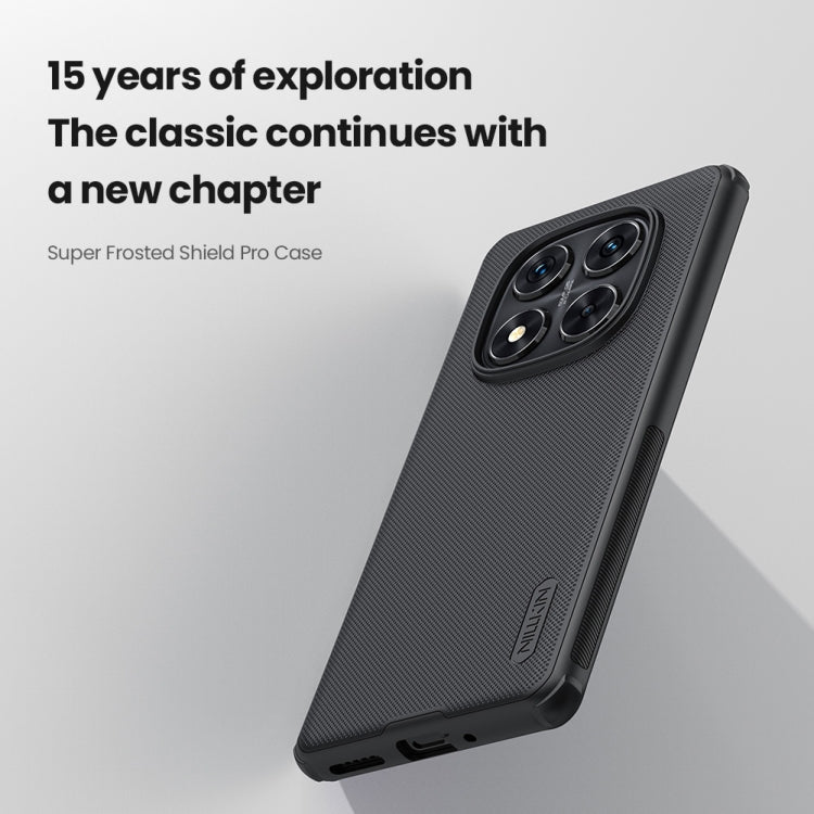 For Redmi Note 14 Pro 5G NILLKIN Frosted Shield Pro PC + TPU Phone Case(Black)