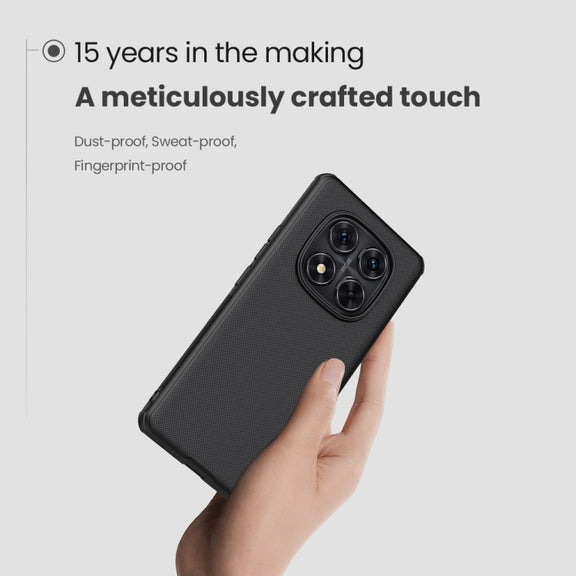 For Redmi Note 14 Pro 5G NILLKIN Frosted Shield Pro PC + TPU Phone Case(Black)