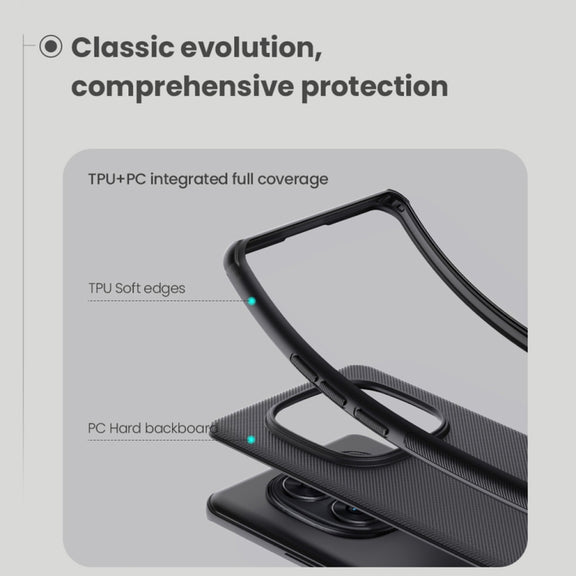 For Redmi Note 14 Pro 5G NILLKIN Frosted Shield Pro PC + TPU Phone Case(Blue)