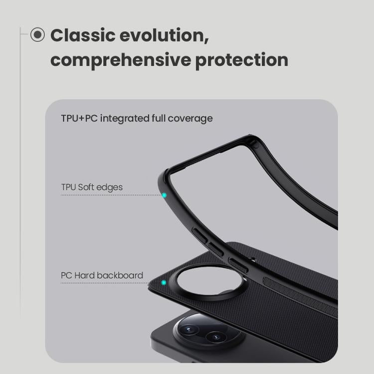 For Redmi K80 NILLKIN Frosted Shield Pro PC + TPU Phone Case(Black)