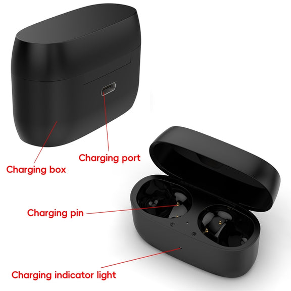 For Jabra Elite 5 Wireless Bluetooth Earphone Charging Box(Black)