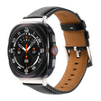 For Samsung Galaxy Watch Ultra 47mm Plain Genuine Leather Watch Band(Black) - Watch Bands by PMC TechLife | Online Shopping South Africa | PMC TechLife | Buy Now Pay Later Mobicred