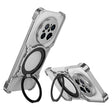 For Huawei Mate 70 Mechanical Arm Borderless MagSafe Holder Metal Phone Case(Silver) - Huawei Cases by PMC TechLife | Online Shopping South Africa | PMC TechLife | Buy Now Pay Later Mobicred