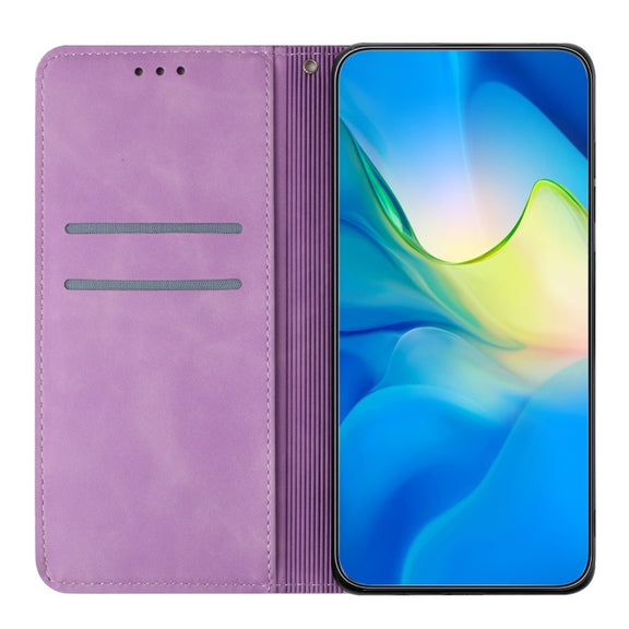 For Google Pixel 9 / 9 Pro Ethnic Embossed Adsorption Leather Phone Case(Purple)