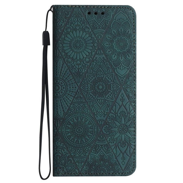 For Google Pixel 9 / 9 Pro Ethnic Embossed Adsorption Leather Phone Case(Blue)