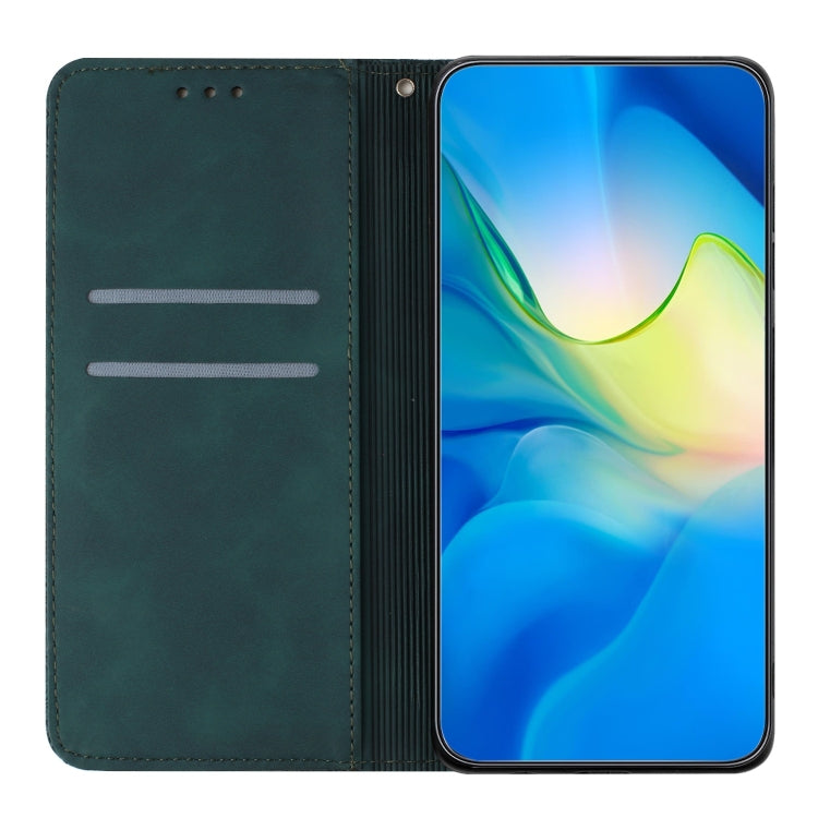 For Google Pixel 9 / 9 Pro Ethnic Embossed Adsorption Leather Phone Case(Blue)