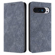 For Google Pixel 9 / 9 Pro Ethnic Embossed Adsorption Leather Phone Case(Grey) - free shipping - PMC TechLife - Order now!
