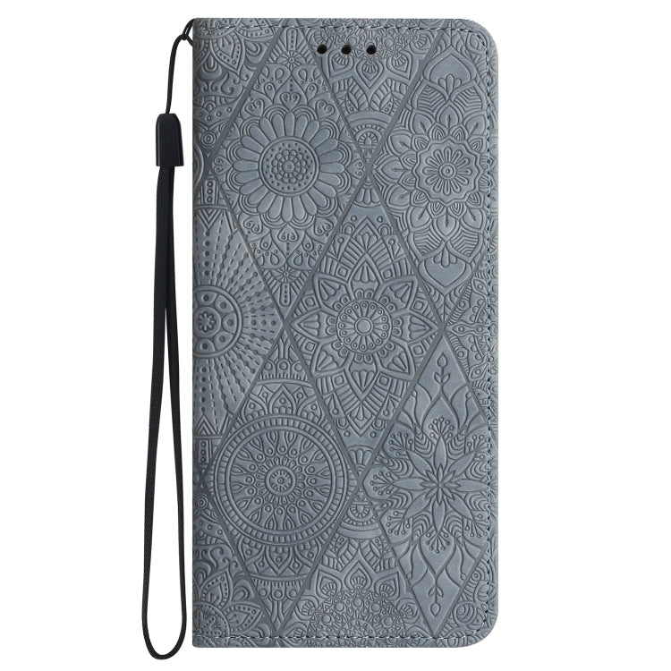 For Google Pixel 9 / 9 Pro Ethnic Embossed Adsorption Leather Phone Case(Grey)