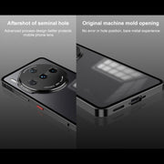For ZTE nubia Z60S Pro Snap Buckle Metal Frame Frosted Phone Case(Black)