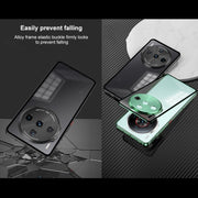 For ZTE nubia Z60S Pro Snap Buckle Metal Frame Frosted Phone Case(Green)