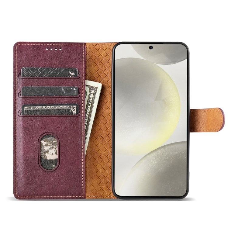 For Xiaomi 14 N.BEKUS CSJ-P1 Solid Color Leather Phone Case(Wine Red)