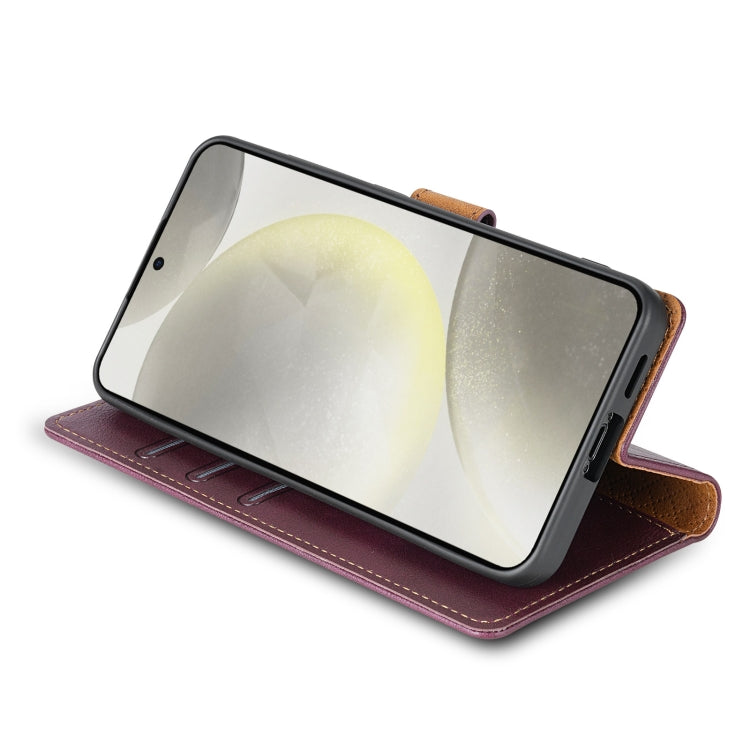 For Xiaomi 14 N.BEKUS CSJ-P1 Solid Color Leather Phone Case(Wine Red)