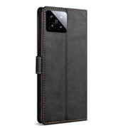 For Xiaomi 14 N.BEKUS CSJ-P1 Solid Color Leather Phone Case(Black)