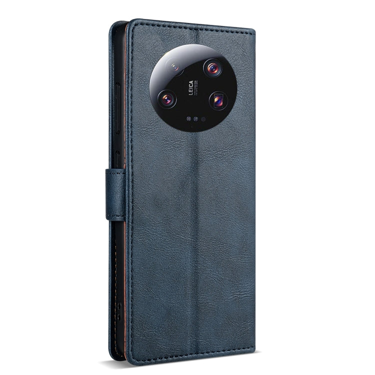 For Xiaomi 14 Ultra N.BEKUS CSJ-P1 Solid Color Leather Phone Case(Blue)