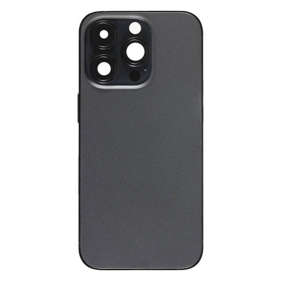 For iPhone 14 Pro Battery Back Cover with Power + Volume Flex Cable + Wireless Charging Module, Version:CE EU Version(Black)