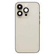 For iPhone 14 Pro Battery Back Cover with Power + Volume Flex Cable + Wireless Charging Module, Version:CE EU Version(Gold)