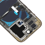 For iPhone 14 Pro Battery Back Cover with Power + Volume Flex Cable + Wireless Charging Module, Version:CE EU Version(Gold)