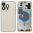 For iPhone 14 Pro Max Battery Back Cover with Power + Volume Flex Cable + Wireless Charging Module, Version:CE EU Version(Gold) - Back Cover by PMC TechLife | Online Shopping South Africa | PMC TechLife | Buy Now Pay Later Mobicred