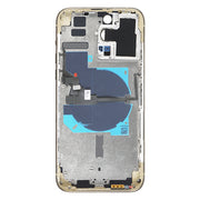 For iPhone 14 Pro Max Battery Back Cover with Power + Volume Flex Cable + Wireless Charging Module, Version:CE EU Version(Gold)