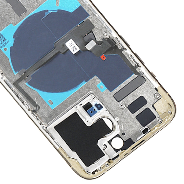 For iPhone 14 Pro Max Battery Back Cover with Power + Volume Flex Cable + Wireless Charging Module, Version:CE EU Version(Gold)