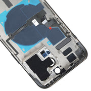 For iPhone 14 Pro Max Battery Back Cover with Power + Volume Flex Cable + Wireless Charging Module, Version:CE EU Version(Purple)