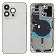 For iPhone 14 Pro Max Battery Back Cover with Power + Volume Flex Cable + Wireless Charging Module, Version:CE EU Version(Silver) - Back Cover by PMC TechLife | Online Shopping South Africa | PMC TechLife | Buy Now Pay Later Mobicred
