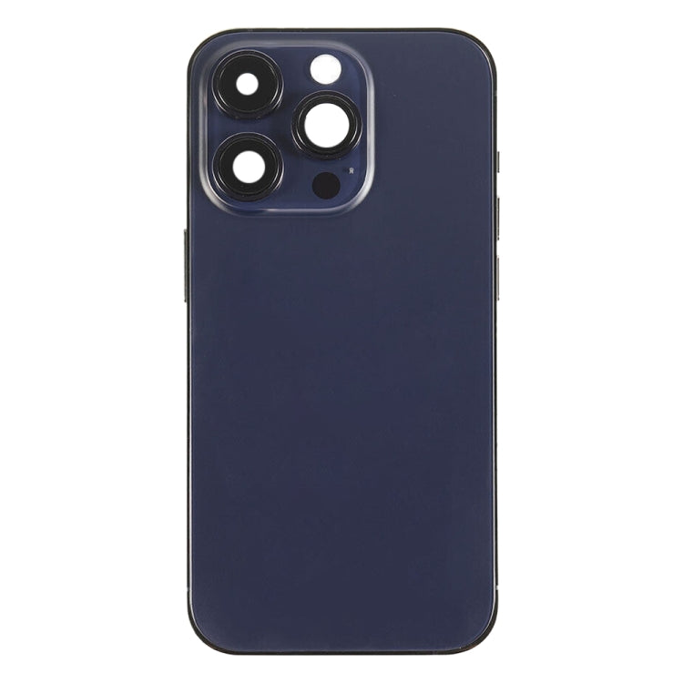 For iPhone 14 Pro Max Battery Back Cover with Power + Volume Flex Cable + Wireless Charging Module, Version:US Version(Purple)