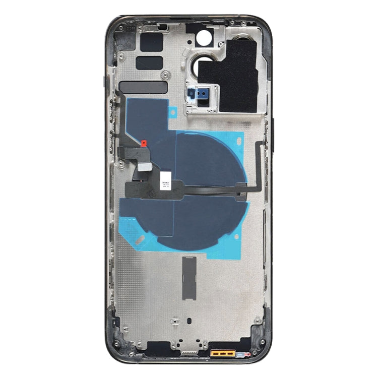 For iPhone 14 Pro Max Battery Back Cover with Power + Volume Flex Cable + Wireless Charging Module, Version:US Version(Purple)