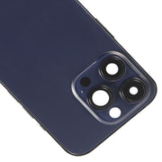 For iPhone 14 Pro Max Battery Back Cover with Power + Volume Flex Cable + Wireless Charging Module, Version:US Version(Purple)