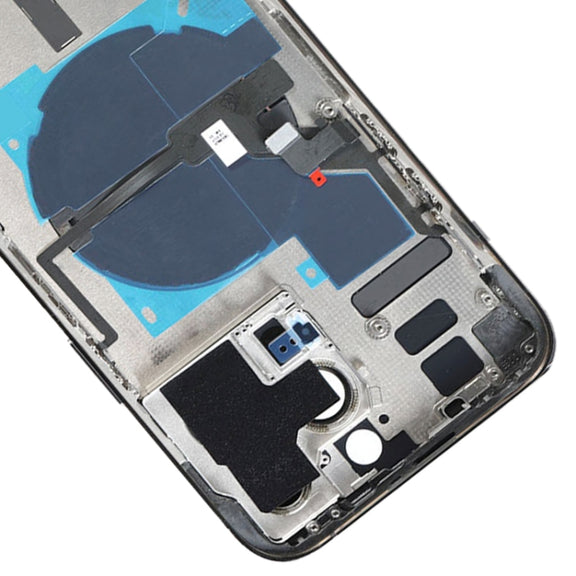 For iPhone 14 Pro Max Battery Back Cover with Power + Volume Flex Cable + Wireless Charging Module, Version:US Version(Purple)